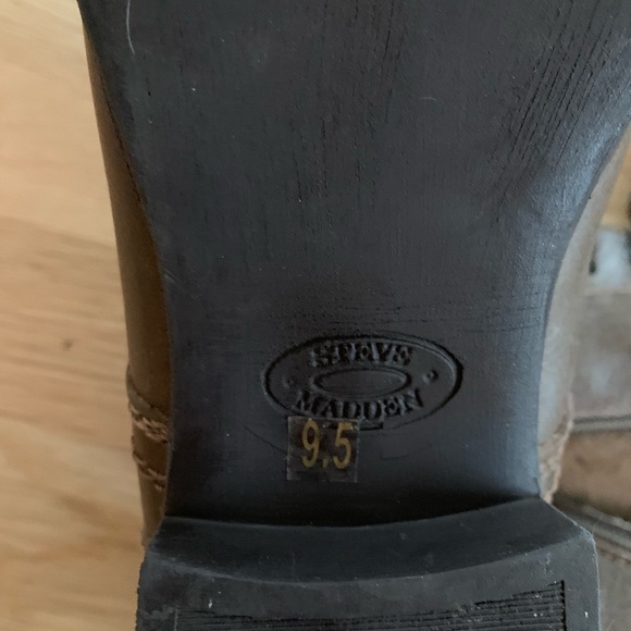 Steve Madden grey lace up boots 9.5 - Picture 4 of 5